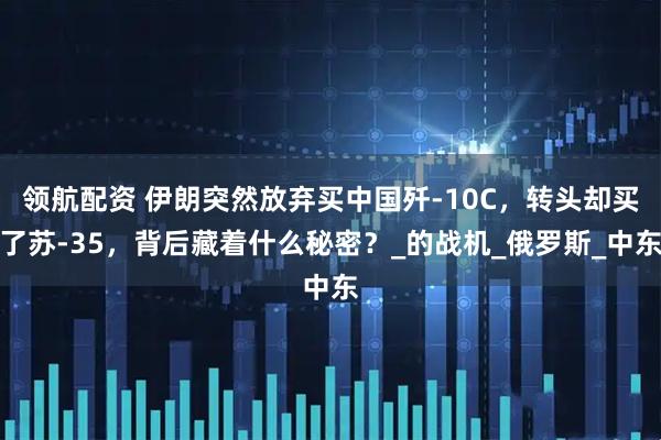 领航配资 伊朗突然放弃买中国歼-10C，转头却买了苏-35，背后藏着什么秘密？_的战机_俄罗斯_中东
