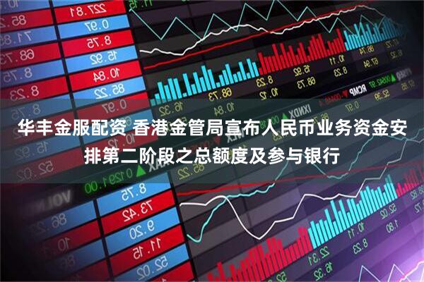 华丰金服配资 香港金管局宣布人民币业务资金安排第二阶段之总额度及参与银行